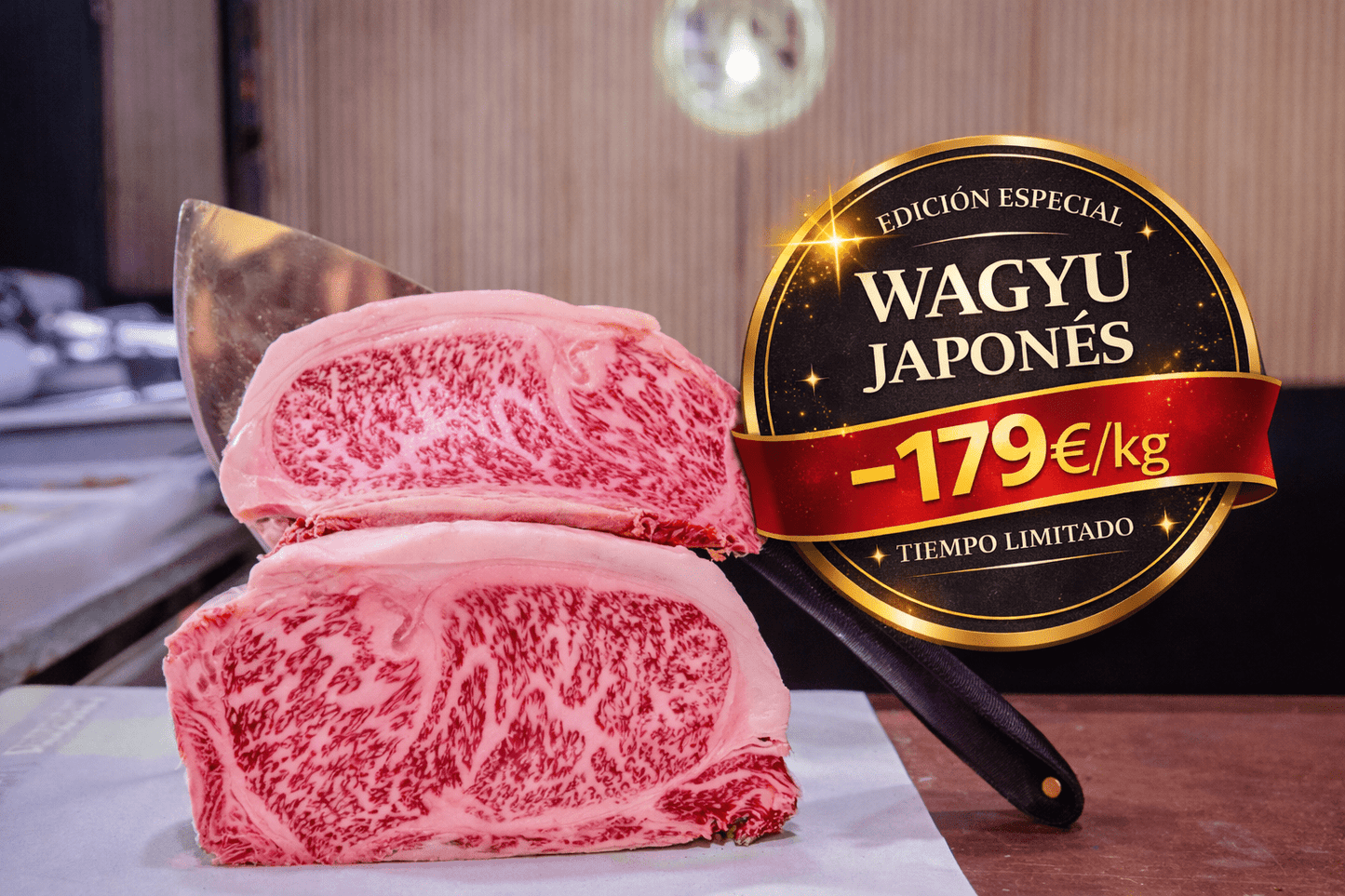 Wagyu Japonés A5 - Vaca Negra