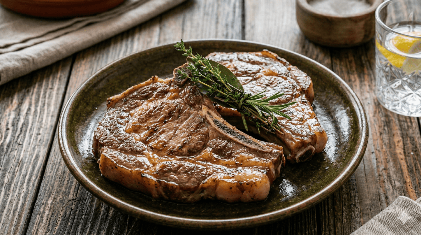 Chuletas de Aguja de Cerdo - Vaca Negra