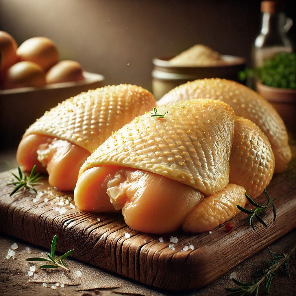 Contramuslos de Pollo de Corral – Más Sabor y Jugosidad - Vaca Negra