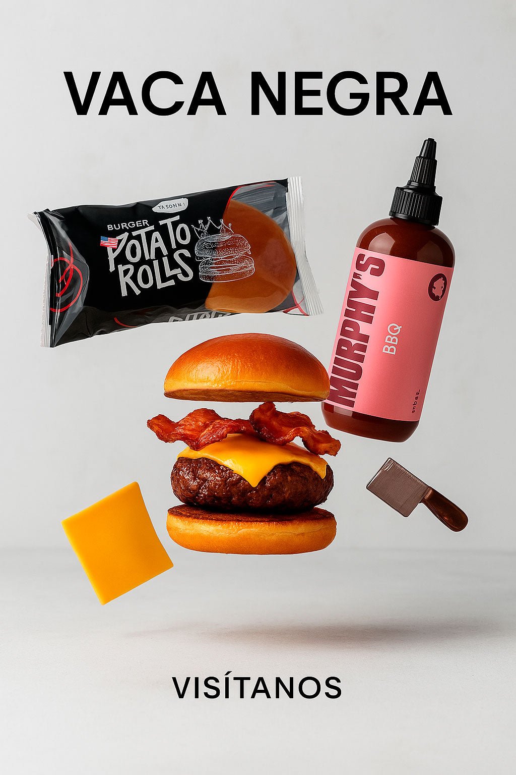 Pan hamburguesas toque dulzon de Juanito Baker /precio paq. 2 ud - Vaca Negra